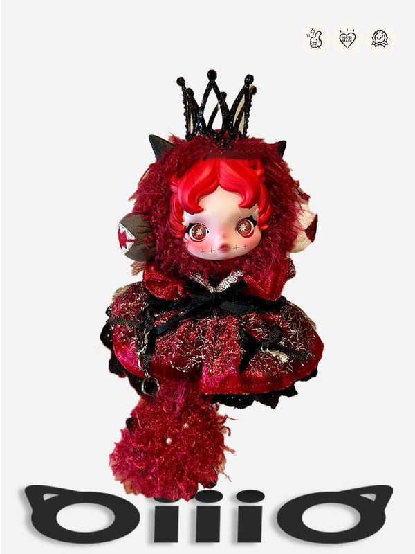 SKULLPANDA CLOTHES Red Flame Heart