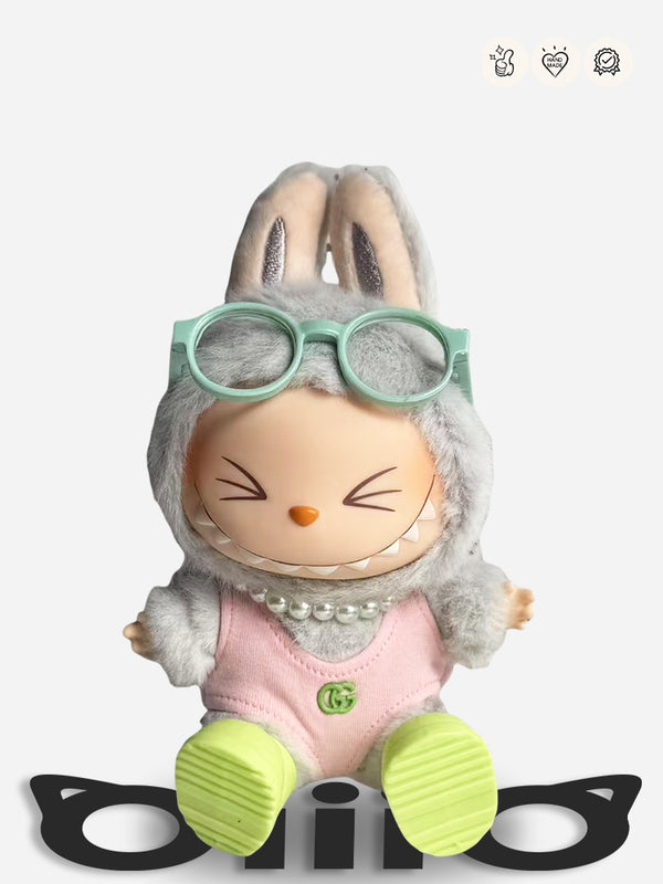 LABUBU Clothes Gucc* Adorable Glasses & Knit Set