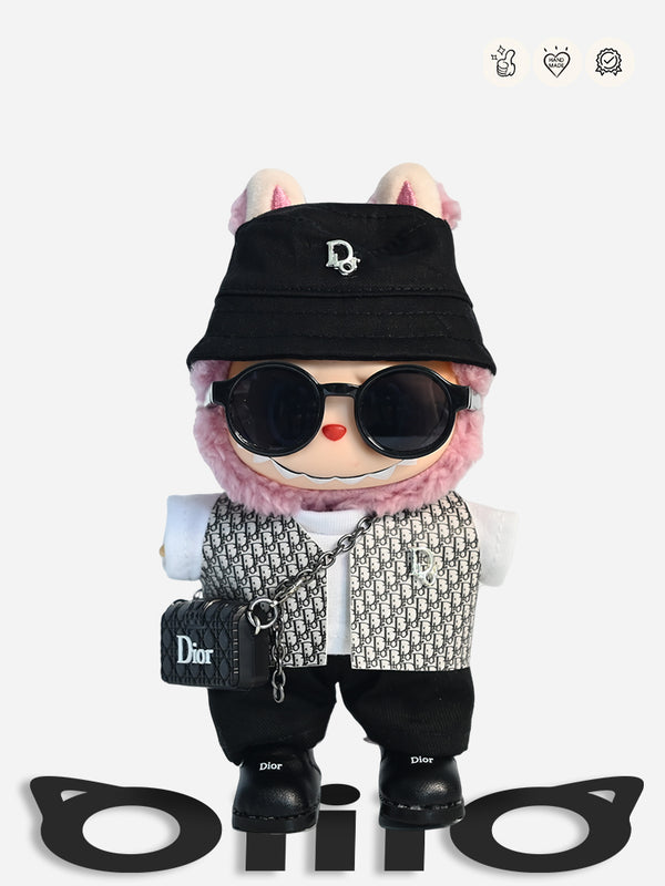 LABUBU Clothes Dio* Chic Monogram Vest Ensemble