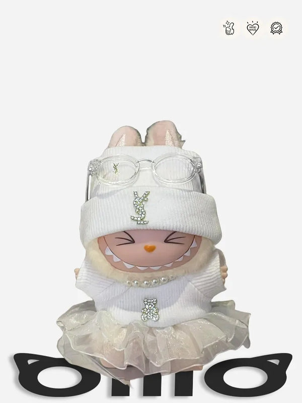 LABUBU Clothes YS* Sparkling White Outfit