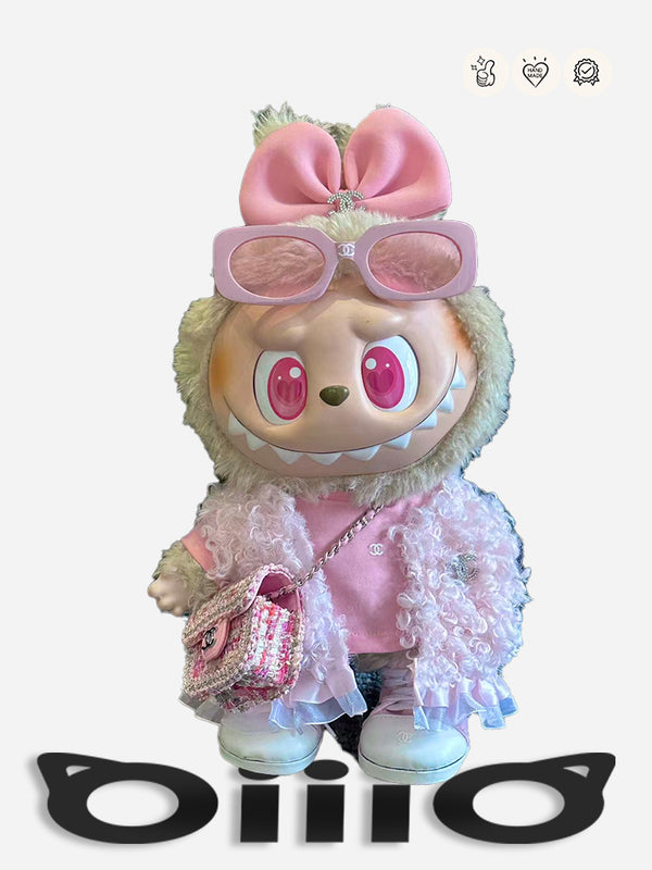 LABUBU CLOTHES Chan*l Pink Neo