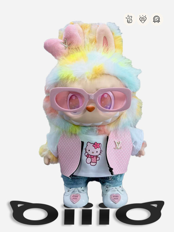 LABUBU CLOTHES Louis V Pink Logic