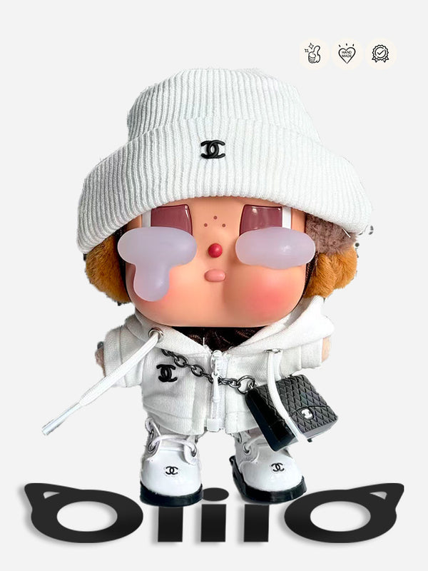 CRYBABY CLOTHES Chan*l White Knit Tear