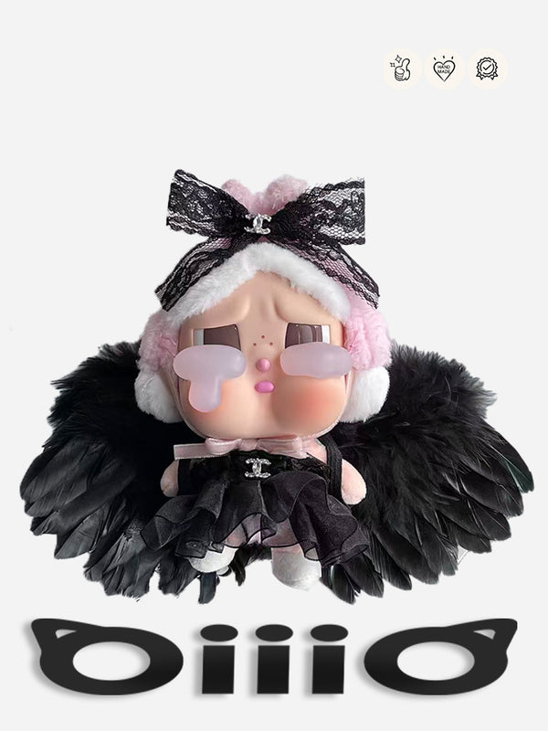 CRYBABY CLOTHES Chan*l Black Retro Tear