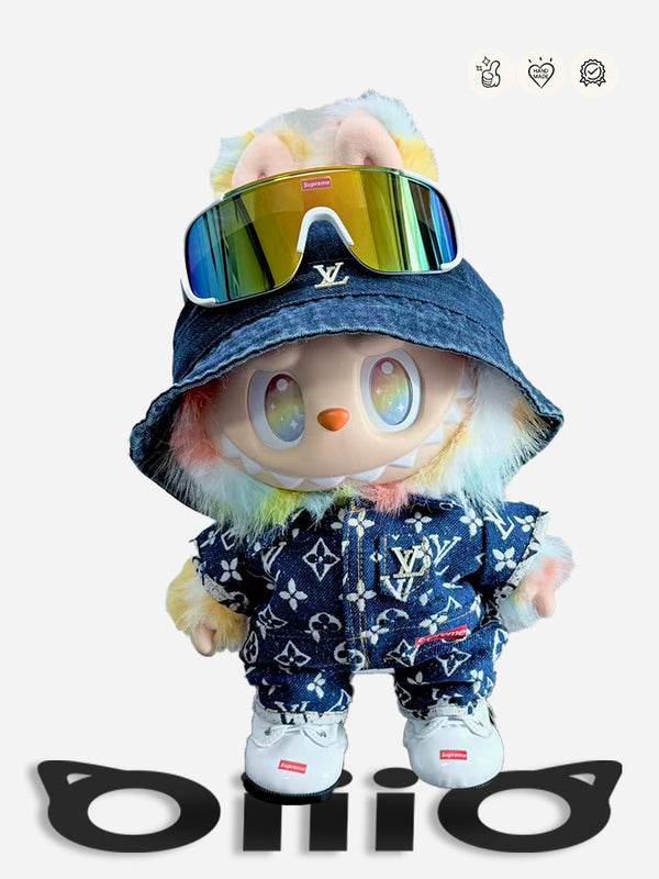 LABUBU CLOTHES Louis V Blue Rhythm