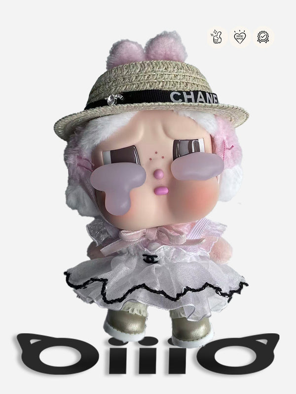 CRYBABY CLOTHES Chan*l White Hood Tear