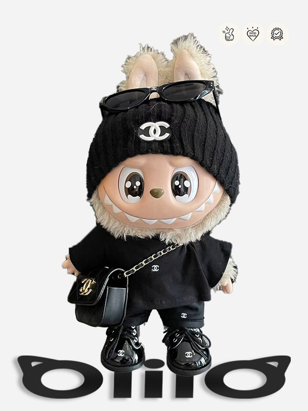 LABUBU CLOTHES Chan*l Black Power