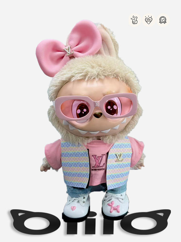 LABUBU CLOTHES Louis V Pink Calm