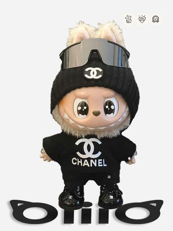 LABUBU CLOTHES Chan*l Black Aero