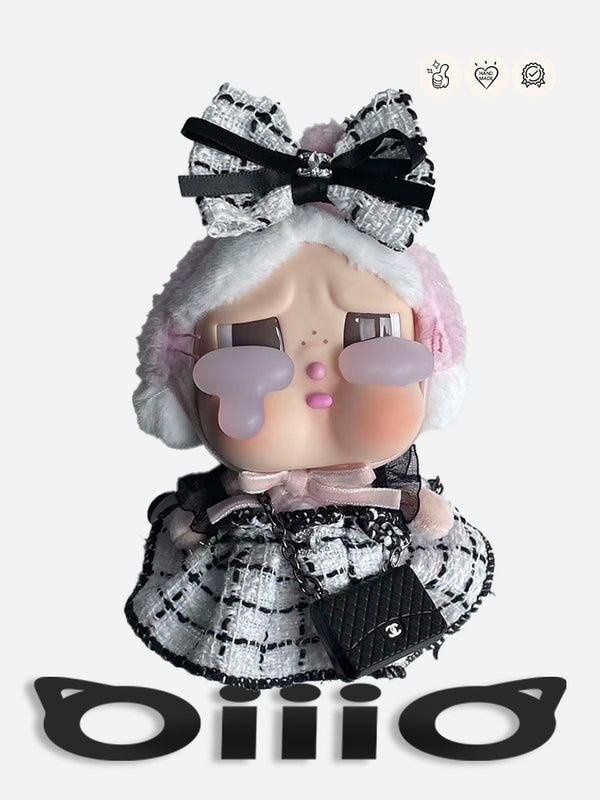 CRYBABY CLOTHES Chan*l Black Dress Tear