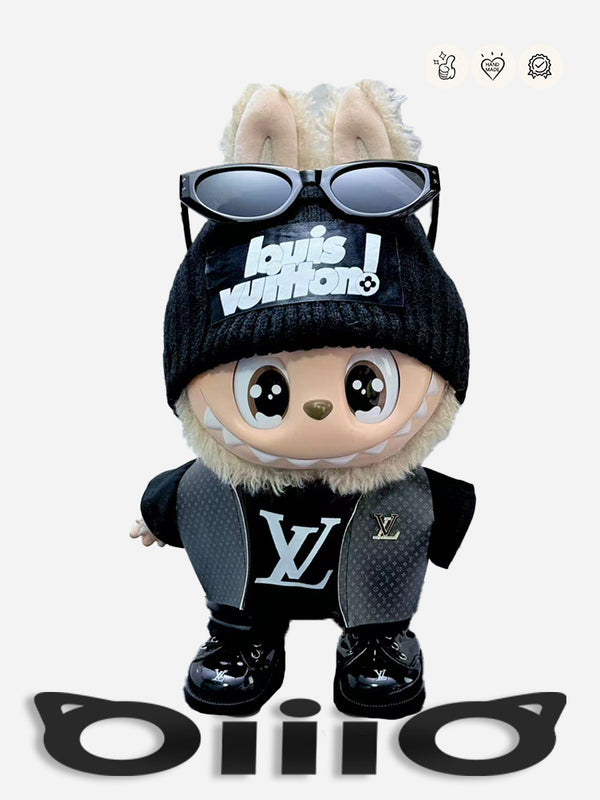 LABUBU CLOTHES Louis V Black Craft