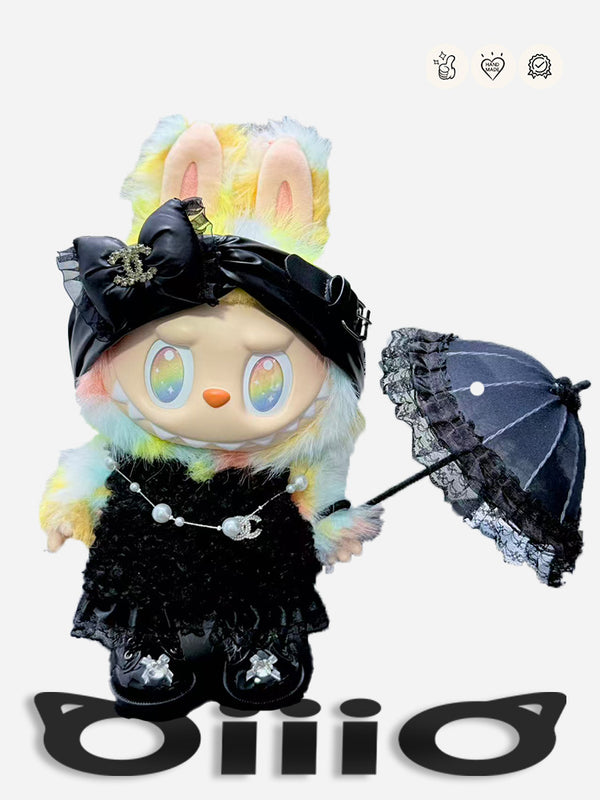 LABUBU CLOTHES Chan*l Black Frame