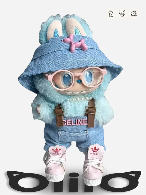 LABUBU Clothes CELIN* Pink &Blue Girly Style Set