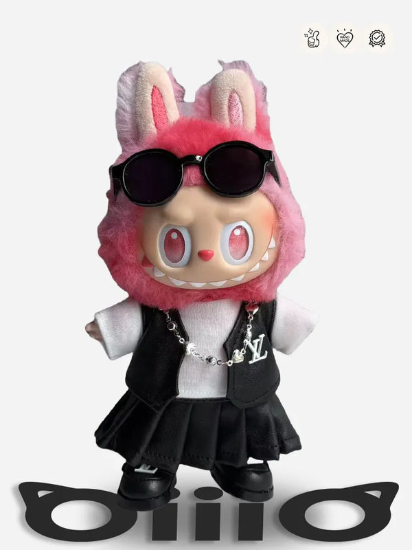 LABUBU Clothes Louis V Black Swanette