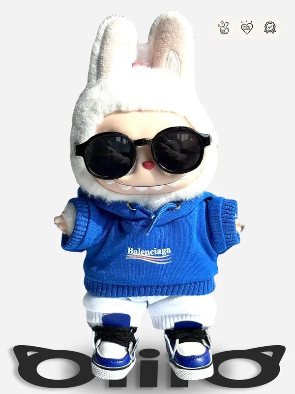 LABUBU Clothes Balenci Blue Athletic - Chic Outfit