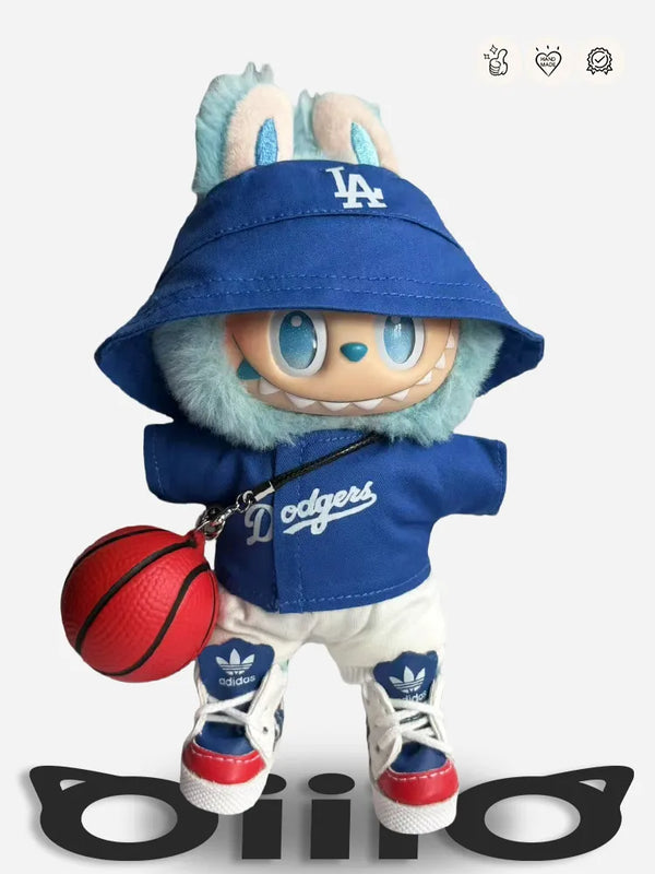 LABUBU Clothes LA Dodgers Basketball Outfit