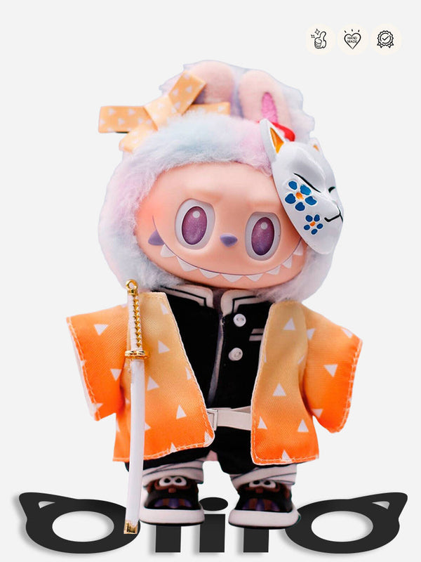 Labubu Clothes Demon Slayer Character Outfit Ensemble