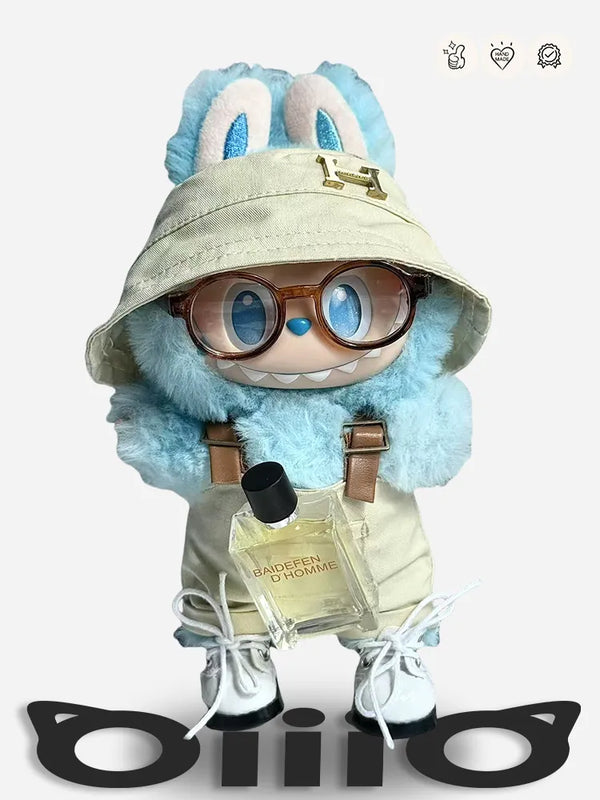 LABUBU Clothes Herm* Chic Hat & Overalls Set