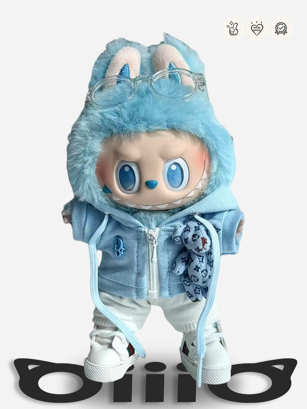 LABUBU Clothes Dio* Charming Teddy - bear Companion Set