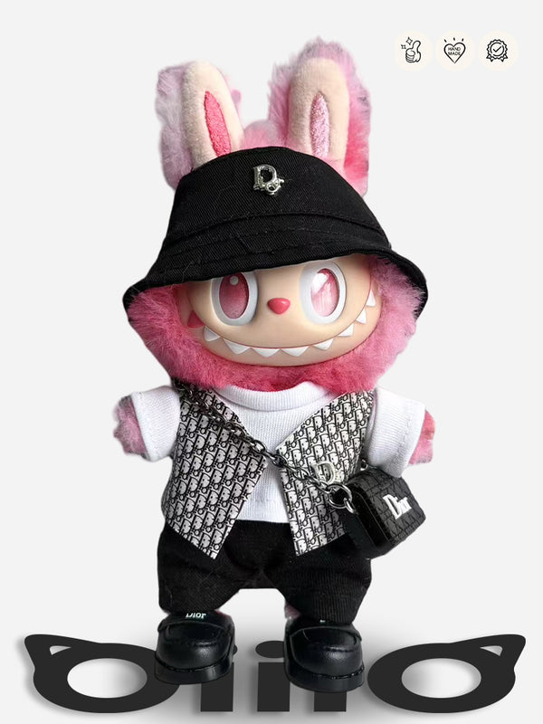 LABUBU Clothes Dio* Cool Fisherman Hat Outfit