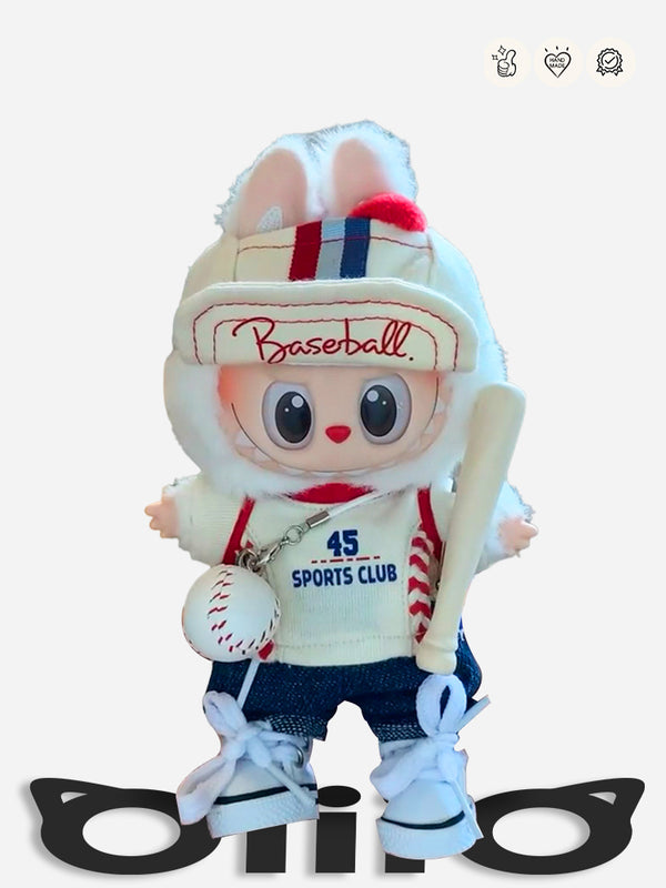 Labubu Clothes 45 - Number Baseball Outfit
