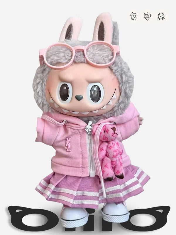 LABUBU Clothes Outfits YS* Pink Cardigan