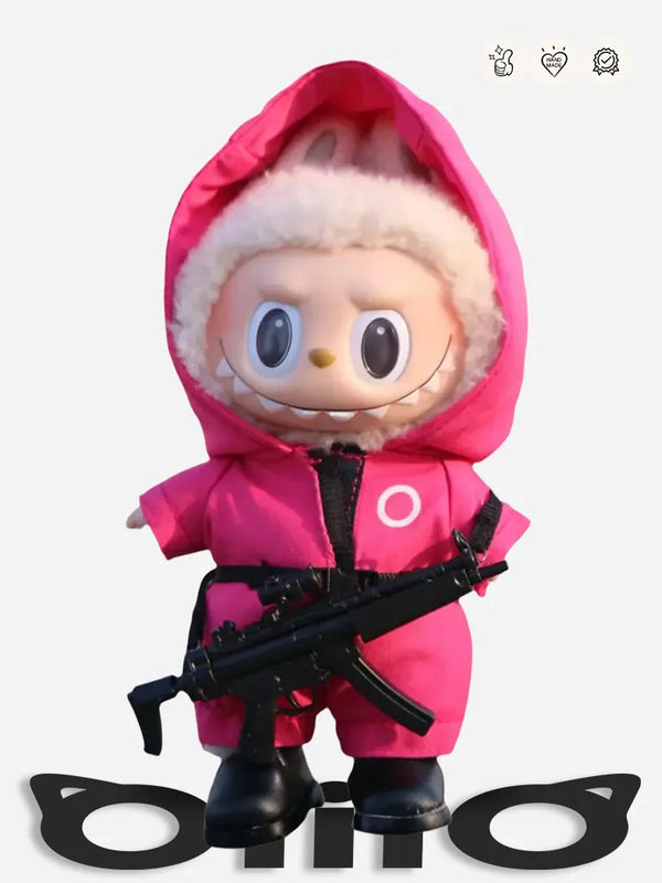 LABUBU Clothes The Organizer of Squid Game Red Outfits