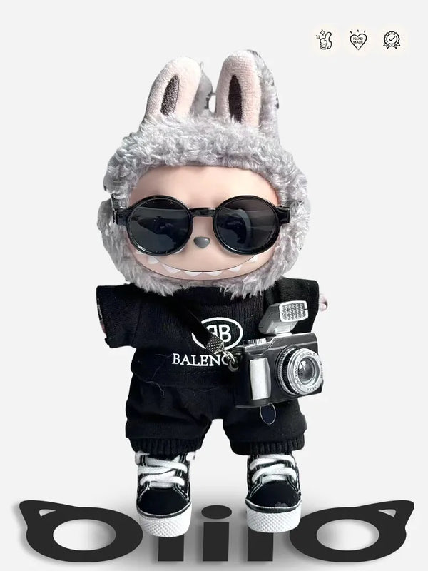 LABUBU Clothes Balenci Trendy Black Outfit