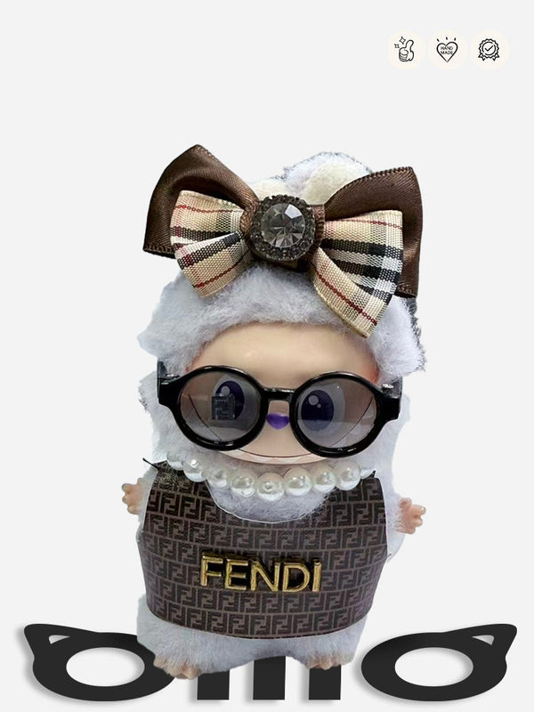 MINI Labubu Clothes Chic Fend* inspired Elegant Outfit