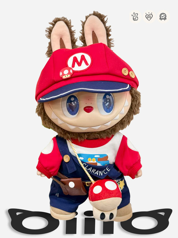 Labubu Clothes Mario Colorful Outfit