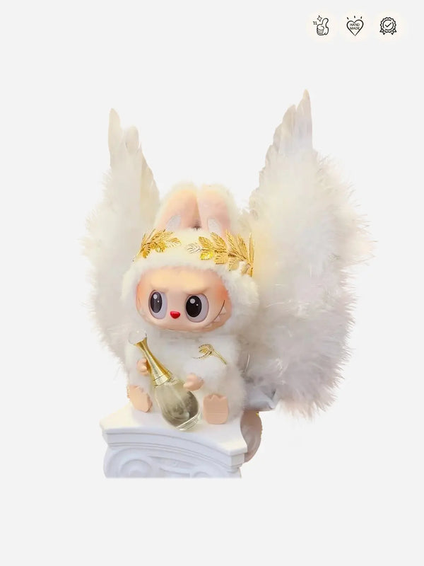 LABUBU Clothes White Angel Outfit