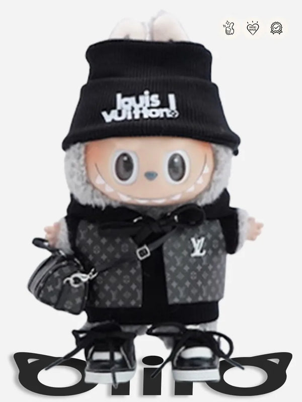 LABUBU Clothes Louis V Black Chic Explorer