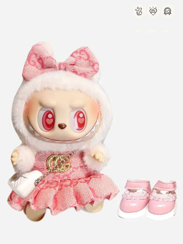 LABUBU Clothes Gucc* Overall Dress Suite