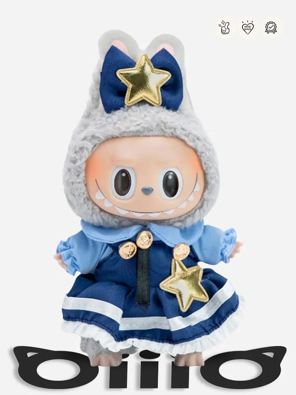 LABUBU Clothes Starry Bunny Officer Outfit