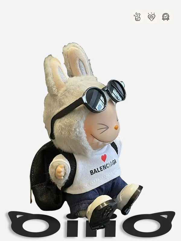 LABUBU Clothes Balenci Trendy White Streetwear Outfit