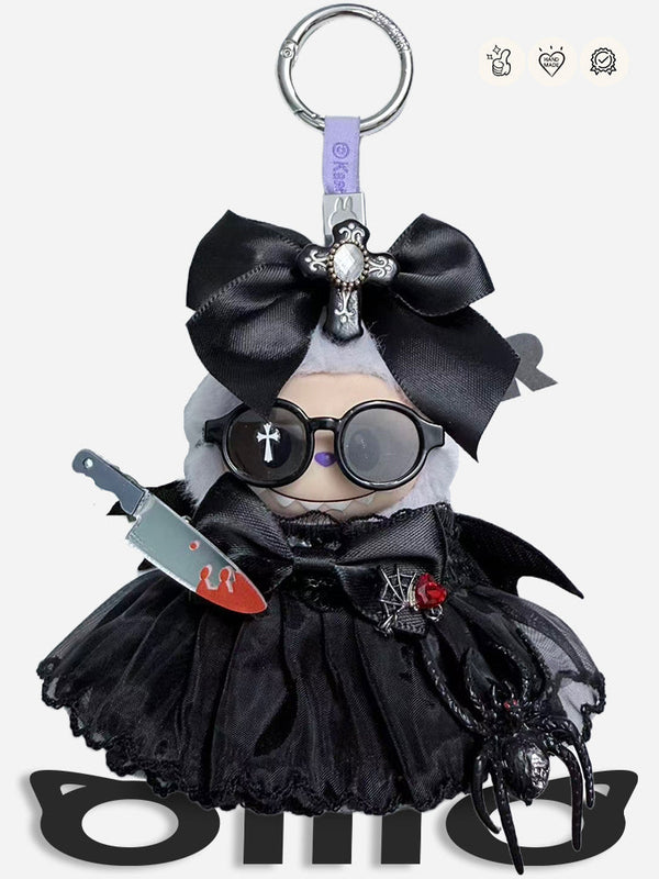 Labubu Clothes Halloween Customes Dark Witch Ensemble