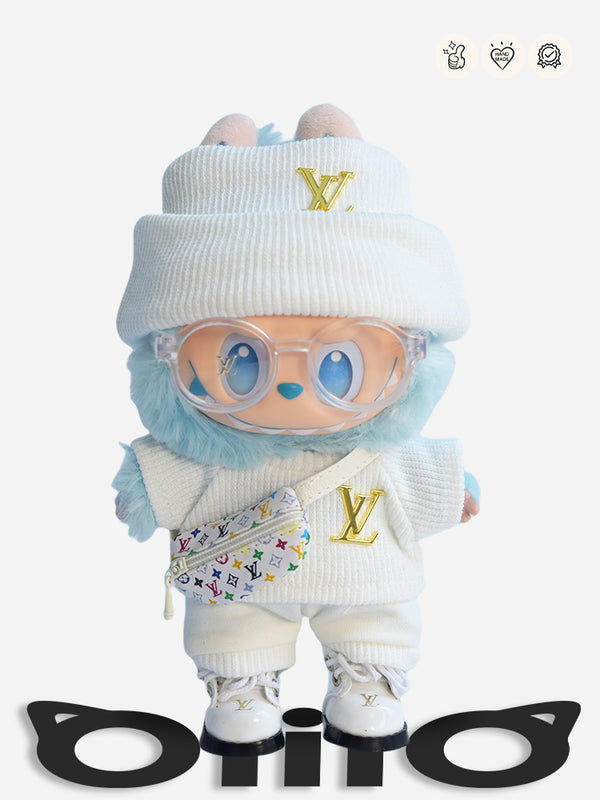 LABUBU Clothes Louis V White Urban Cub