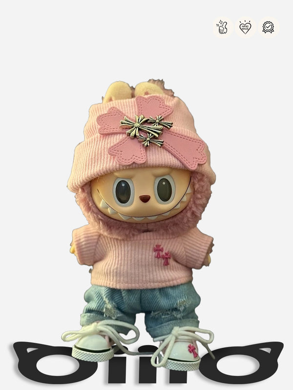 Labubu Clothes Chrom* H Sweet Edge Pink Punk