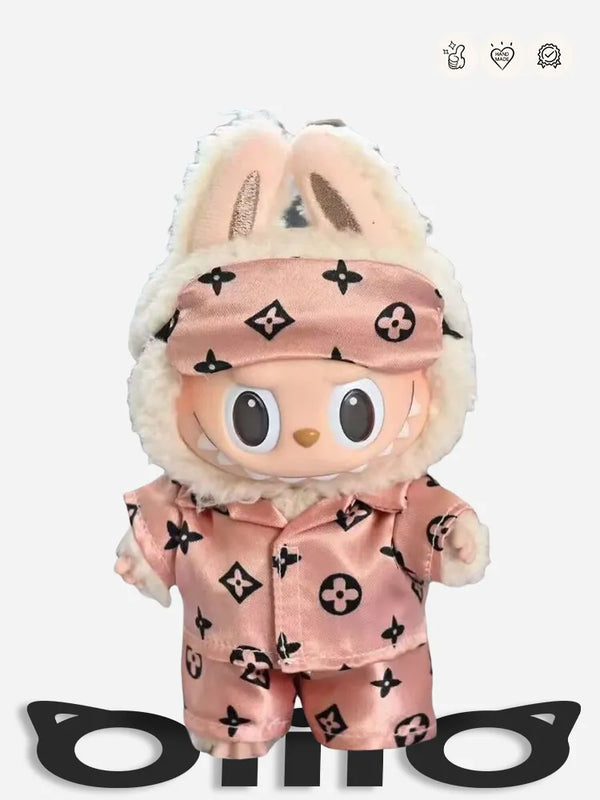 Labubu Clothes Louis V Adorable Sleepwear Set