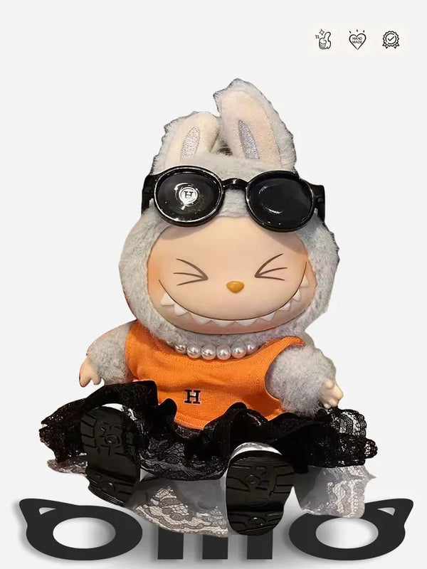 LABUBU Clothes Herm* Orange & Black Ensemble