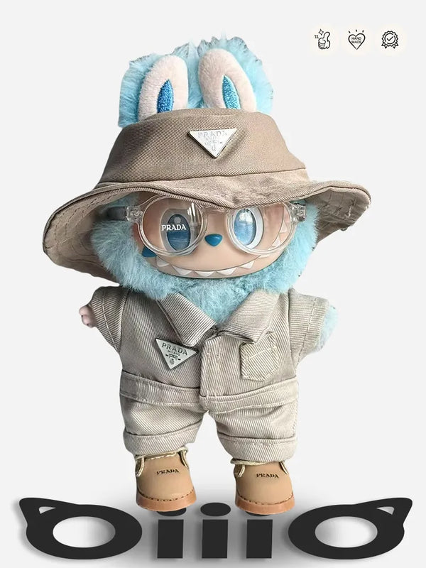 LABUBU Clothes Prad* Safari Look Ensemble