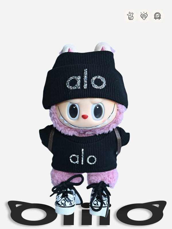 LABUBU Clothes Black Dimond Alo