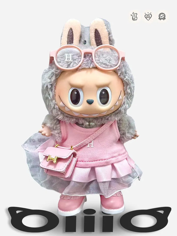 LABUBU Clothes Herm* Sweet Pink Outfit
